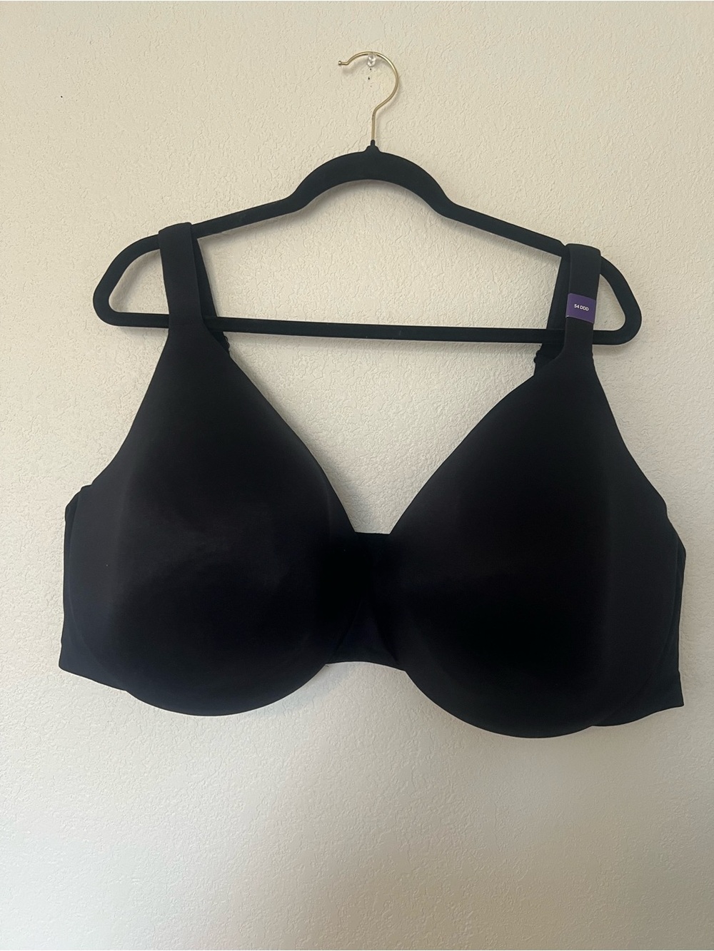 Seamless Full-Coverage Black Bra - Women Intimates & Sleepwear